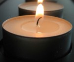 100% Organic palm wax tealight candle