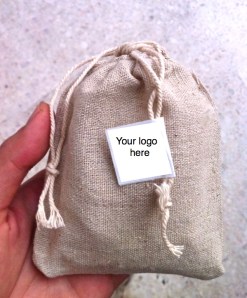 Tea in foil pack and cotton pouch