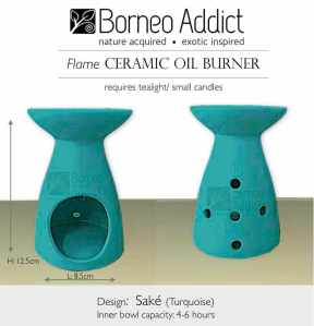 BA Sake Oil Burner-turquoise